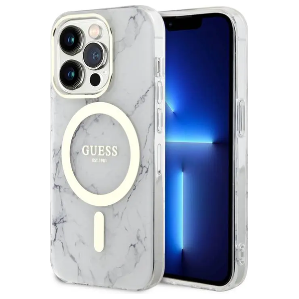 Guess GUHMP15XPCUMAH - Mobile Cover For iPhone 15 Pro Max - White