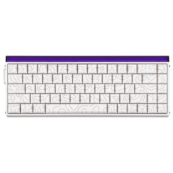 AULA Hero 68 HE  - Wired gaming keyboard - RGB backlit lighting effects - Durable side-printed PBT keycaps - White