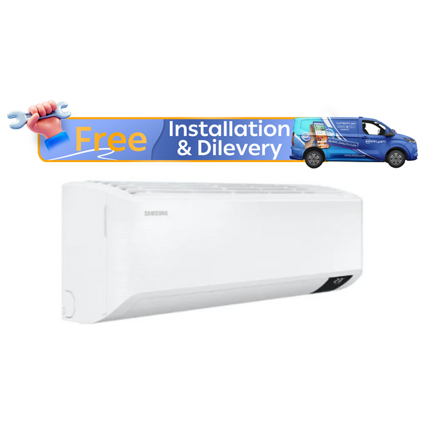  Samsung AR12ASHYGWK/IQ - 1 Ton - Wall Mounted Split - White - Inverter - Amp Control + Free Installation 