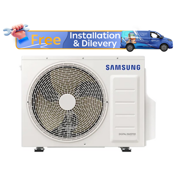  Samsung AR12ASHYGWK/IQ - 1 Ton - Wall Mounted Split - White - Inverter - Amp Control + Free Installation 