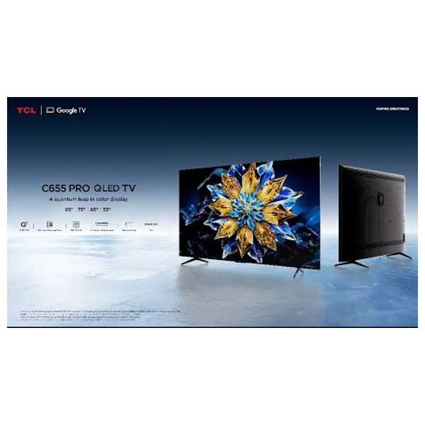 TCL 65-Inch C655 Pro Series - Smart - 4K - QLED PRO - 120Hz DLG - 2024 Model