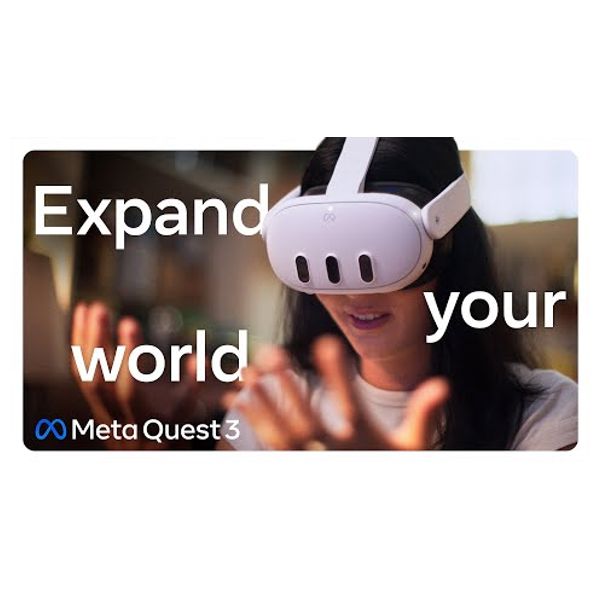 نظارة الواقع الافتراضي ميتا - 128GB - Quest 3