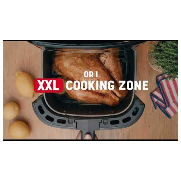  تيفال قلاية هوائية ايزي فراي 2 في 1 رقمية - 1830 واط - 6.5 لتر - EY801827 - اسود 