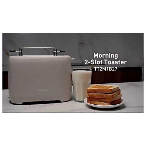  تيفال محمصة خبز مورنينج - 850 واط - TT2M1B27 - رمادي 