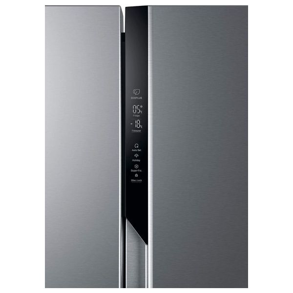  Haier HSR3918FNPG - 20ft - Side By Side Refrigerator - Silver 