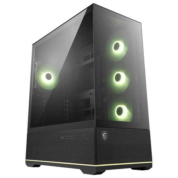  MSI MAG PANO 110R PZ - Mid-Tower Case - ARGB - 4 Fans - Black 