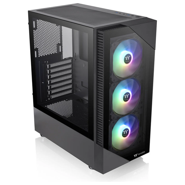  Thermaltake View 200 TG - Mid-Tower Case - ARGB - 3 Fans - Black 