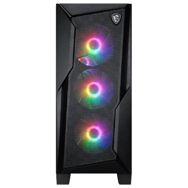  MSI MAG FORGE 130A AIRFLOW - Mid Tower Case - Auto-RGB - 4 Fans - Black 