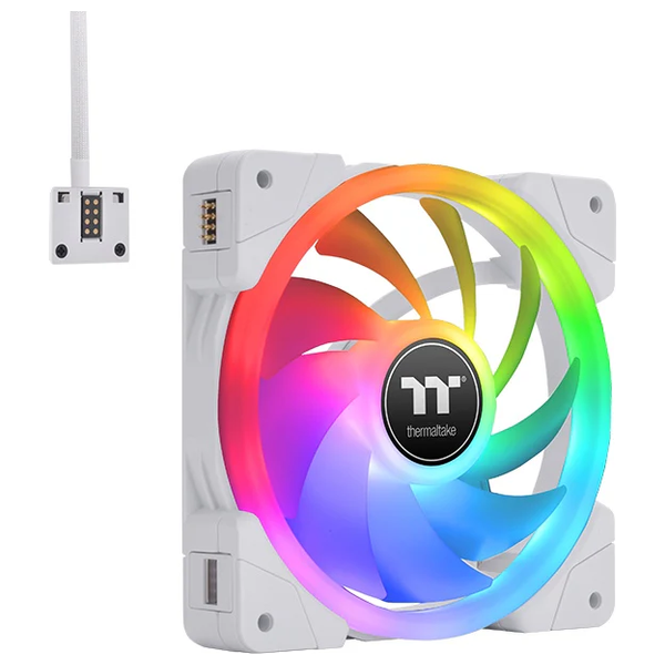  Thermaltake SWAFAN EX12 RGB Cooling Fan Kit - 3 Fans - White 