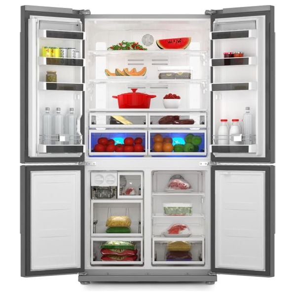 Arcelik 8844 SBS NY - 22ft - French Door Refrigerator - Inox