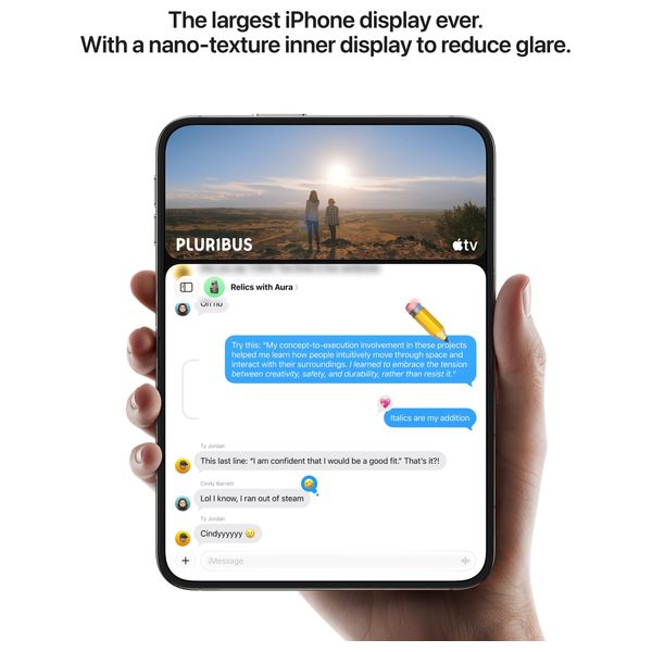 Apple iPhone Duo - eSIM - 6.8 inch Foldable Display - A20 Pro - 48MP Dual Fusion Camera System - Apple Intelligence