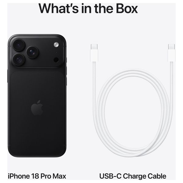 iPhone 18 Pro Max - eSIM - 6.9-inch Super Retina XDR - A20 Pro - 48MP Camera