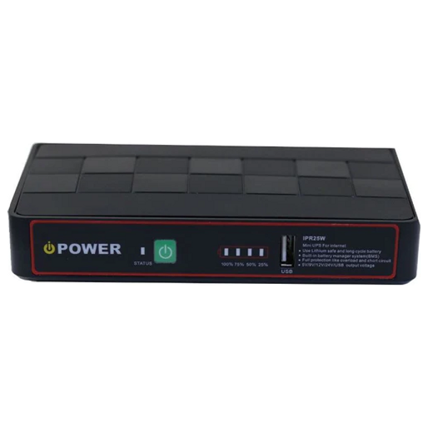  iPower UPS For WiFi Router - 5V - IPR25W - Black 