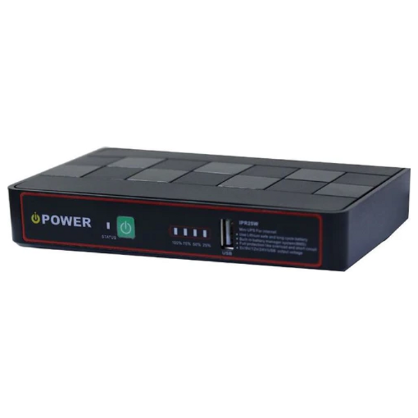  iPower UPS For WiFi Router - 5V - IPR25W - Black 