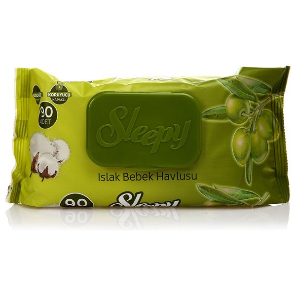 Sleepy Baby Wipes - 90 Wipes Pack - Cotton Fiber