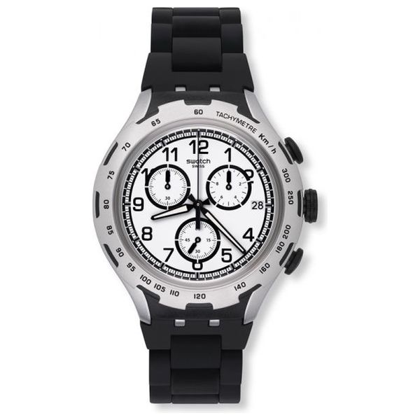 Mens black swatch watch best sale
