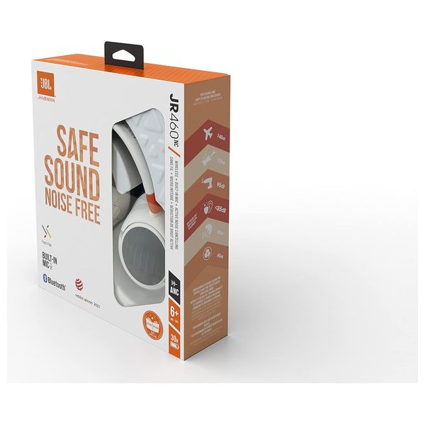 سماعة حول الاذن جي بي ال - JBLJR460NCBLU - ابيض