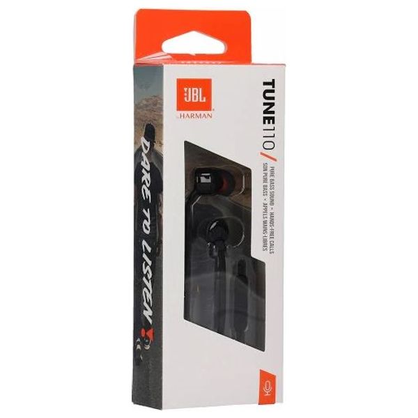  JBL JBLT110BLK - Headphone In Ear - Black 
