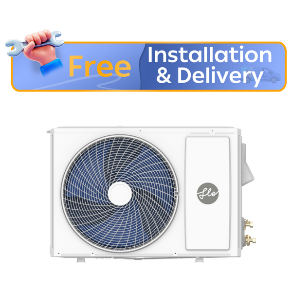Flo AH24X23 - 2 Ton - Wall Mounted Split - White - Inverter - Amp Control - Free Installation