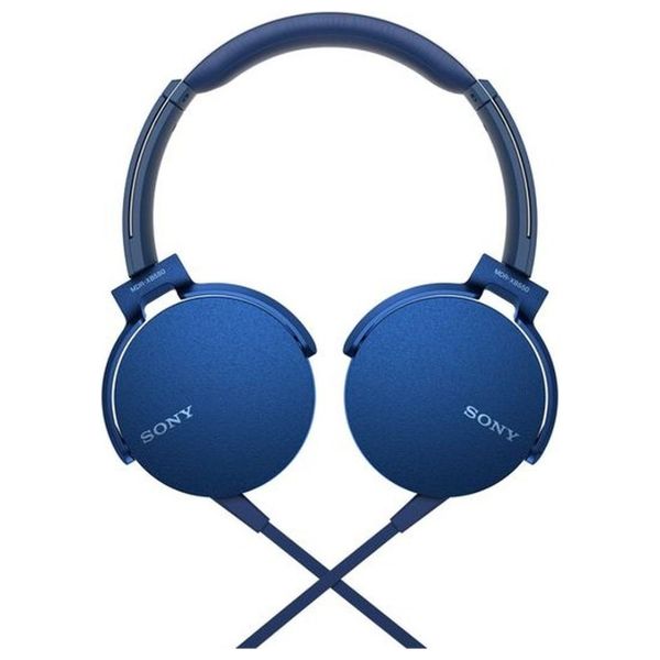  سماعة على الاذن سوني - MDRXB550APLCE - ازرق 