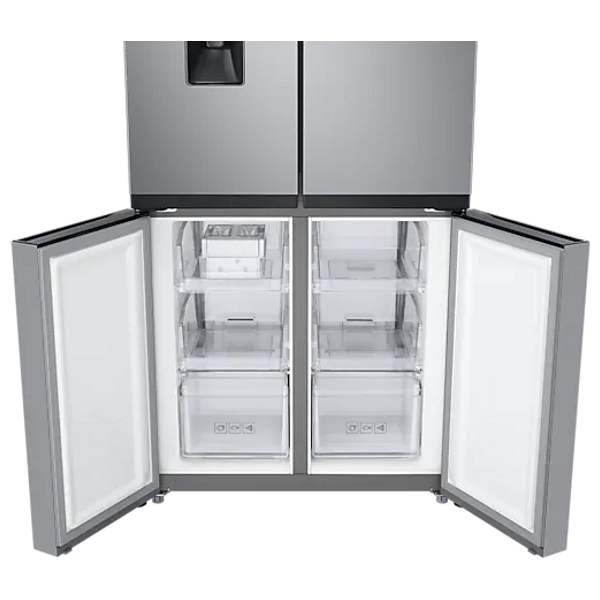Samsung  RF48A4010M9/LV - 19ft - French Door Refrigerator - Silver + Samsung VC20M2510WB - 2000W - Bag Vacuum Cleaner - Blue