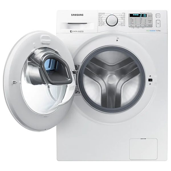 غسالة سامسونج فتحة امامية - 8 كغم - 1400 دورة بالدقيقة - WW80K5413WW1FH- ابيض