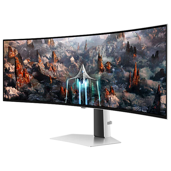 شاشة حاسبة مقوسة سامسونج 49-انج فئة CG934 - سرعة الاستجابة 0.03 ملي ثانية - 240 هيرتز - OLED