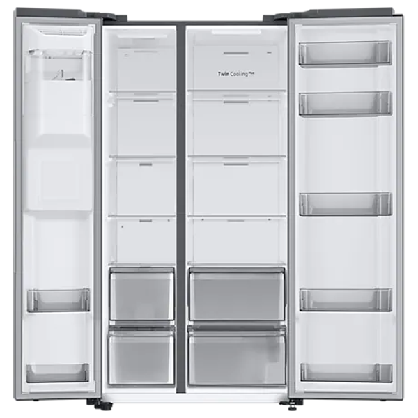  Samsung RS68A8820S9/LV - 22ft - Side By Side Refrigerator - Silver 