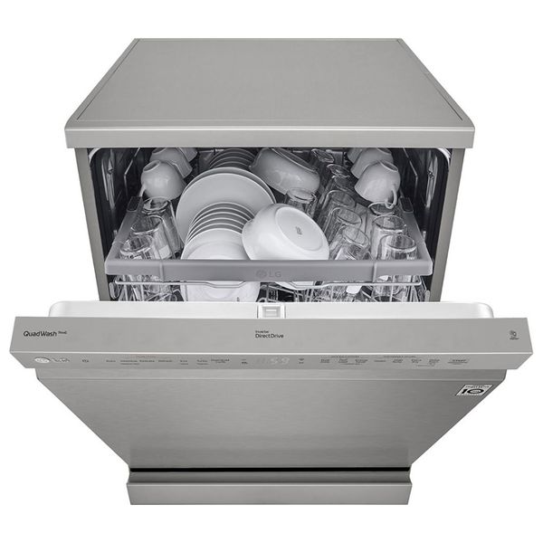  LG DFC532FP - Freestanding Dishwasher - Inverter - 60 cm - 14 Sets - Water Cons-9.9L/C - 9 Programs - Platinum Silver 