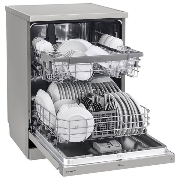  LG DFC532FP - Freestanding Dishwasher - Inverter - 60 cm - 14 Sets - Water Cons-9.9L/C - 9 Programs - Platinum Silver 