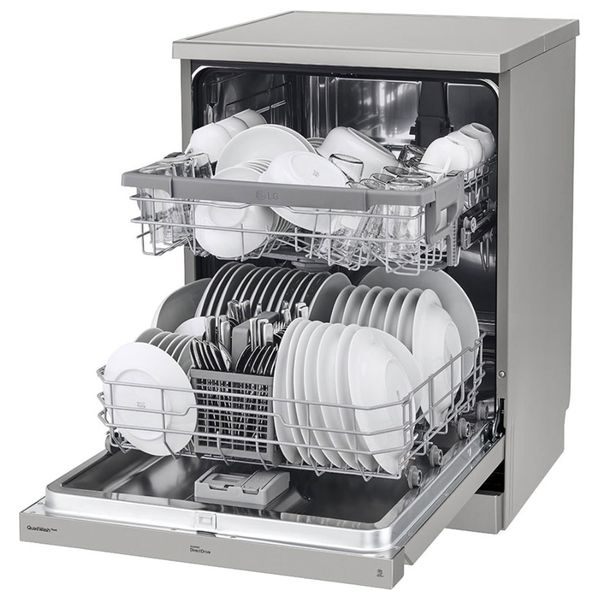  LG DFC532FP - Freestanding Dishwasher - Inverter - 60 cm - 14 Sets - Water Cons-9.9L/C - 9 Programs - Platinum Silver 