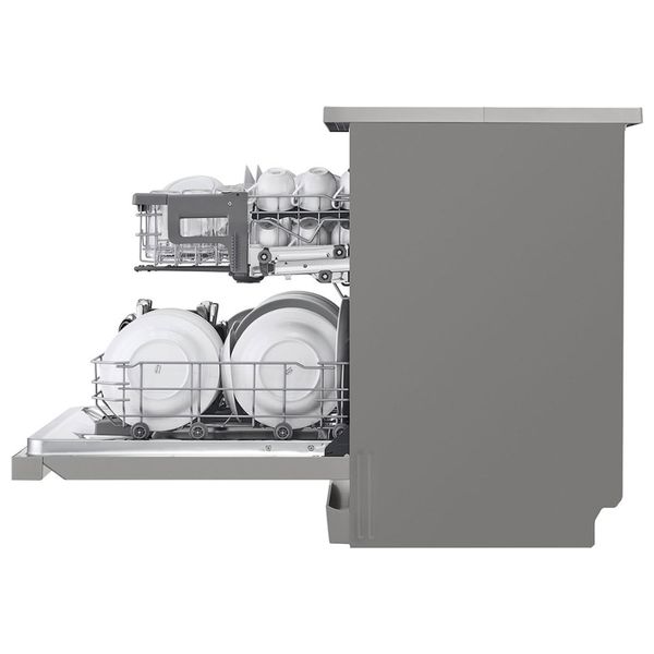  LG DFC532FP - Freestanding Dishwasher - Inverter - 60 cm - 14 Sets - Water Cons-9.9L/C - 9 Programs - Platinum Silver 