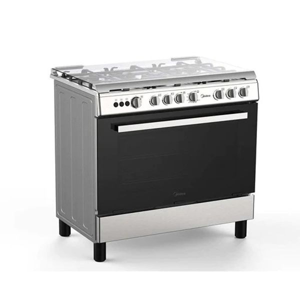 Midea LME95028 - 5 Burners - Gas Cooker - Stainless Steel