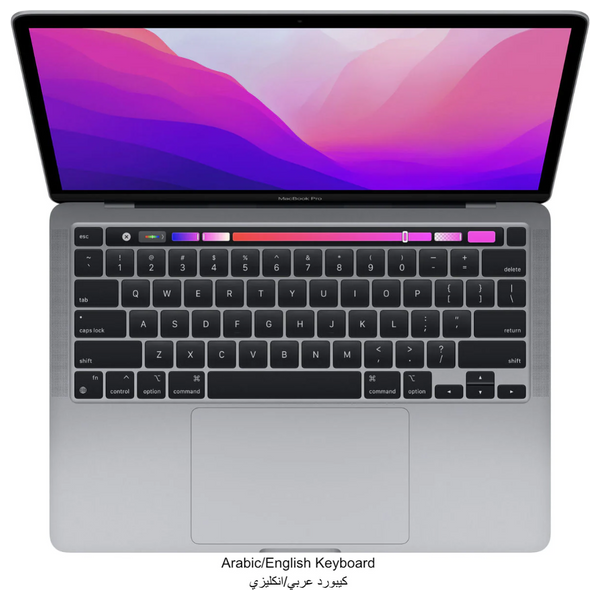 لابتوب ابل ماك بوك برو 13.2" - M2 8-Core - 8GB RAM - 256GB SSD - 10-Core - MacOS - رمادي