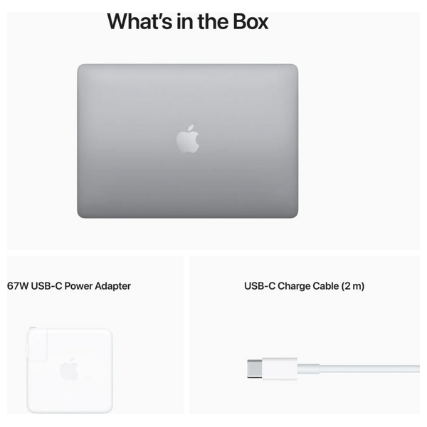 لابتوب ابل ماك بوك برو 13.2" - M2 8-Core - 8GB RAM - 256GB SSD - 10-Core - MacOS - رمادي