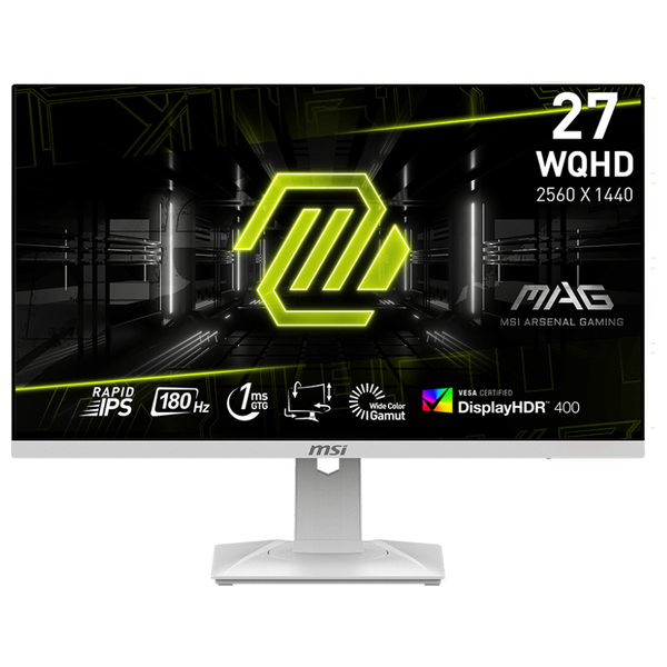 MSI 27-Inch 274QRFW-Series - Flat Monitor - 180Hz - 1ms Response Time - WQHD - 400 Nits - Rapid IPS Panel