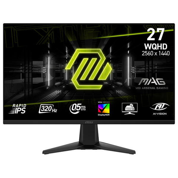 MSI 27-Inch MAG 275QF X32 - Flat Monitor - 320Hz - 0.5ms Response Time - WQHD - 400 Nits - Rapid IPS Panel - HDMI