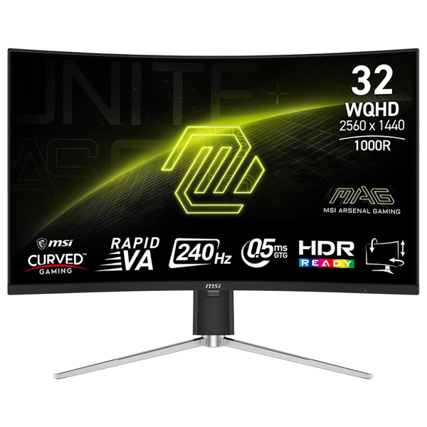 MSI 31.5-Inch MAG 325CQRXF E2 - Curved Monitor - 240 Hz - 0.5ms Response Time - WQHD