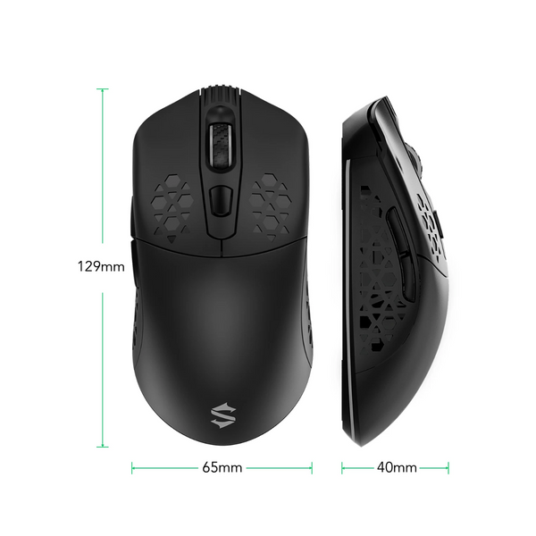 Elryan: Black Shark Mako M1 - Rechargeable Wireless Mouse - Black