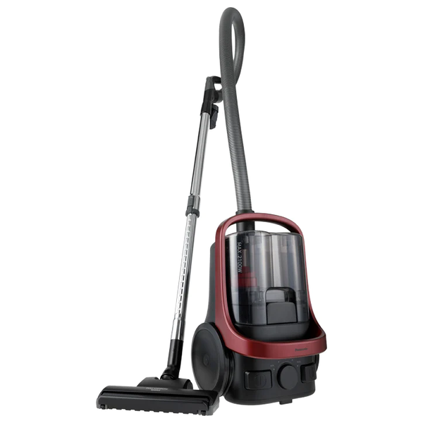  مكنسة باناسونيك كهربائية بدون كيس - 2100 واط - 2.2 لتر - MC-CL607R147 - احمر 