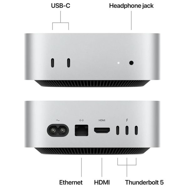 Apple Mac mini M4 Pro chip with 12‑core CPU and 16‑core GPU, 24GB, 512GB SSD