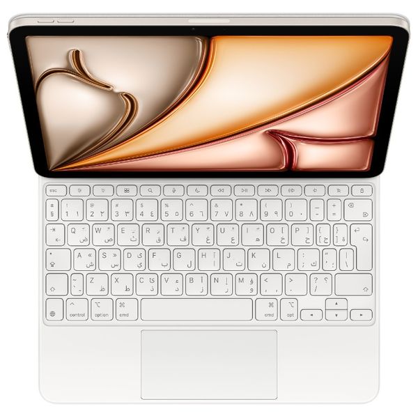  Apple Magic Keyboard for iPad Air 11-inch (M3) - Arabic - White 