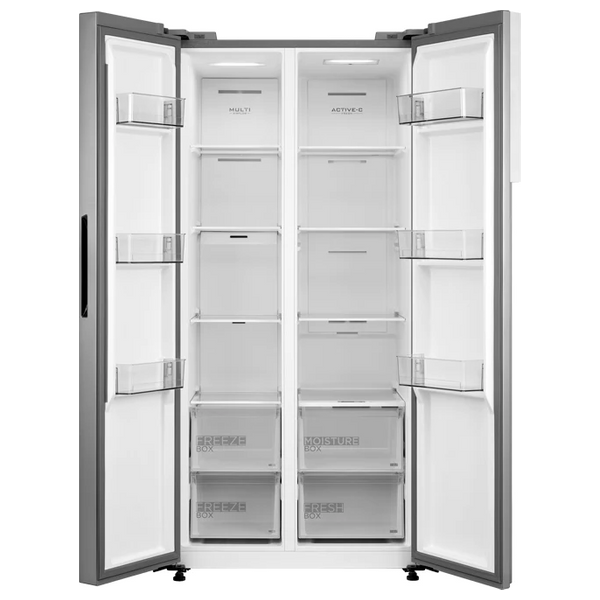 Midea MDRS619FIG46D - 22ft - Side By Side Refrigerator - Stainless Steel