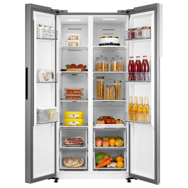 Midea MDRS619FIG46D - 22ft - Side By Side Refrigerator -Steel Bru