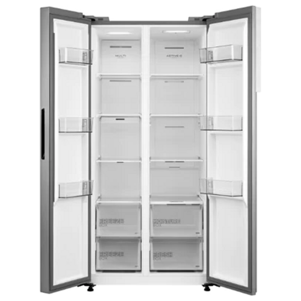 Midea MDRS619FIG46D - 22ft - Side By Side Refrigerator - Stainless Steel