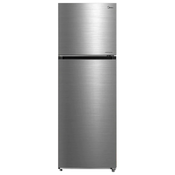  Midea MDRT580MTG46D - 20ft - Conventional Refrigerator - Stainless Steel + Midea MA500W200/WW - 20Kg - Top Loading Washing Machine - White 