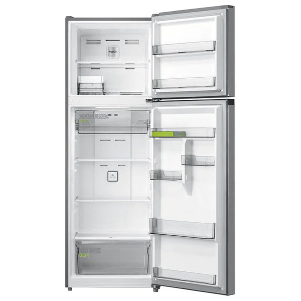  Midea MDRT580MTG46D - 20ft - Conventional Refrigerator - Stainless Steel + Midea MA500W200/WW - 20Kg - Top Loading Washing Machine - White 