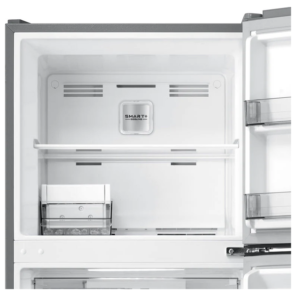  Midea MDRT580MTG46D - 20ft - Conventional Refrigerator - Stainless Steel + Midea MA500W200/WW - 20Kg - Top Loading Washing Machine - White 