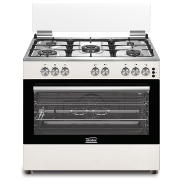 Elryan: Simfer F9502SGWJ - 5 Burners - Gas Cooker - Beige
