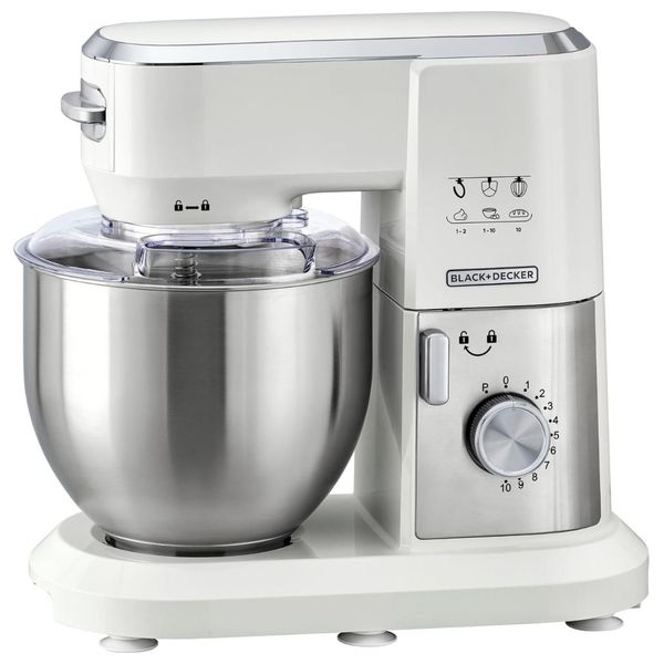  Black & Decker MKM100-B5 - Bowl Mixer - White 